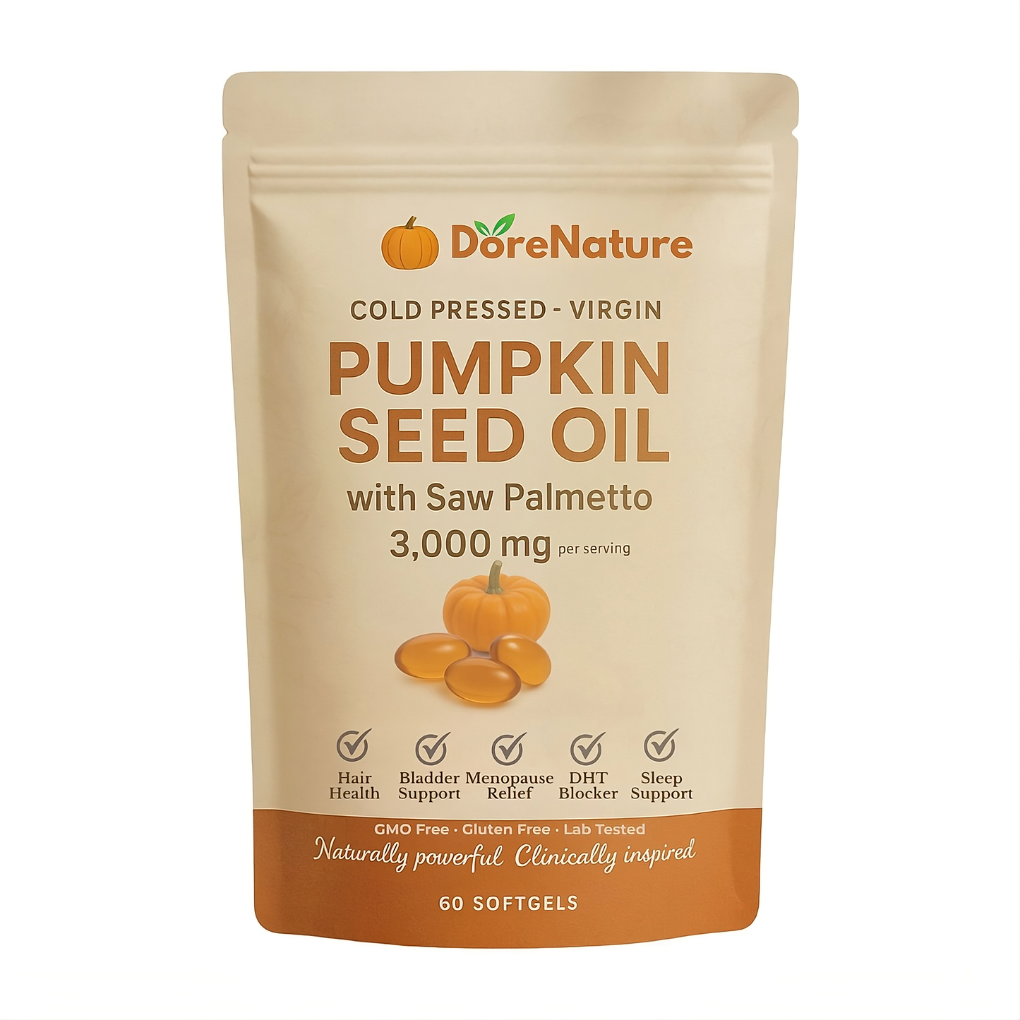 Dore Nature® Pumpkin Seed Oil Softgels