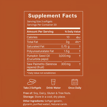 Dore Nature® Pumpkin Seed Oil Softgels